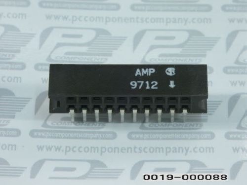 10-PCS CONNECTOR RECEPTACLE 20-POS .100 RT/A DUAL AMP INC 532955-3 5329553