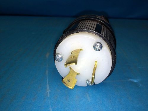 Used 30a - 250v l6-30a twist lock 3 prong plug for sale