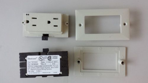 Steelcase receptacle (TS71SSX,TS72SSX,TS73SSX ) 15A 125V TYPE 1, cream color