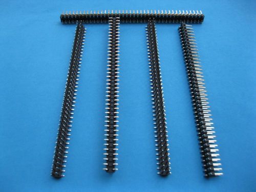 120 pcs Gold SMT SMD 2.54mm 80pin Breakable Male Pin Header Double Row Strip