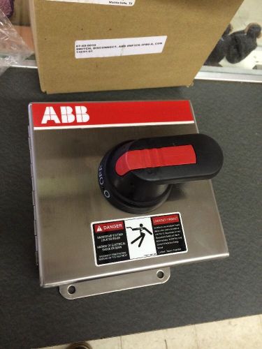 Nib abb nf32x-3pb6a enclosed disconnect lockout switch 40 amp 3p for sale