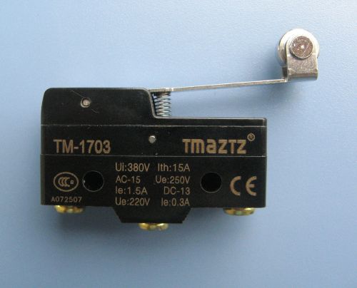 Tm-1703 long hinge roller lever momentary micro limit switch for sale