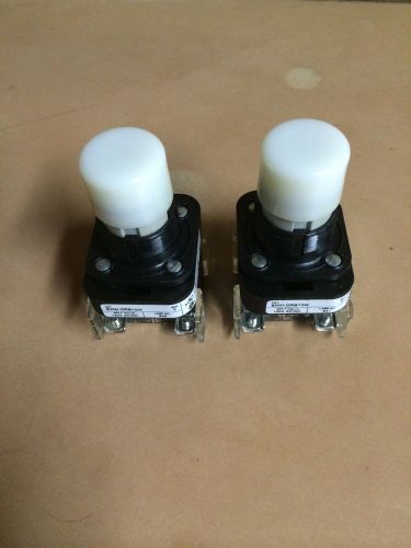 Allen Bradley Push Button 800H-QRB10W Lighted Button New Old Stock Lot Of 2