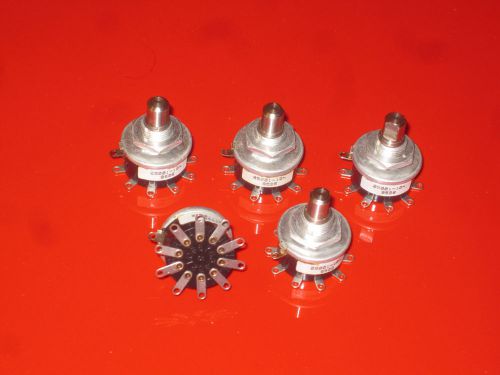 Grayhill 05001-10N 9526 rotary switches, lot of 5