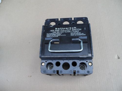 New boltswitch 400 amp pullout switch that includes 400a class t fuses for sale