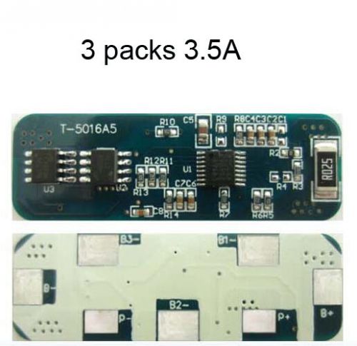 Charger protect board  for 3 packs 11.1v 12.6v 18650 li-ion li battery 3.5a for sale