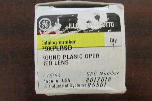 GE GENERAL ELECTRIC P9XPLRSD Red Lens Round Push Button Operator