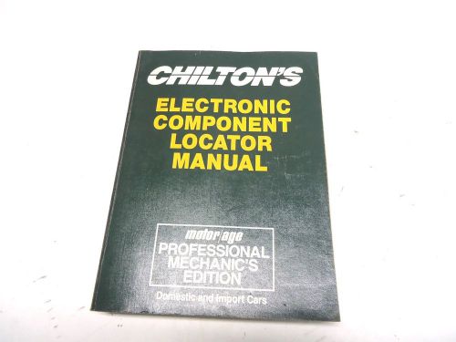 Chilton&#039;s Electronic Component Locator Manual Professional Edition