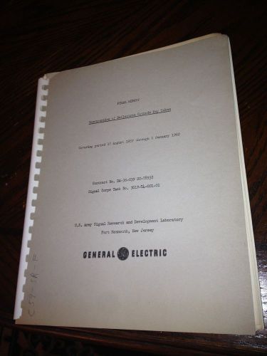 VINTAGE ELECTRIC REPORT CONSTRUCTION OF DEFLECTRON CATHODE RAY TUBES 1959 - 62