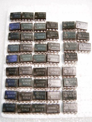 (46) Vintage Date Code Matching RC4558 Op Amps