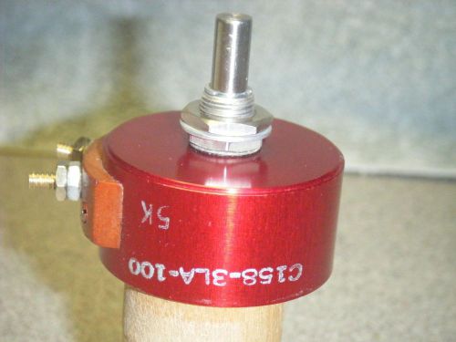 Voltronics potentiometer c158-3la-100 / 6w / 5k / item is new old stock for sale