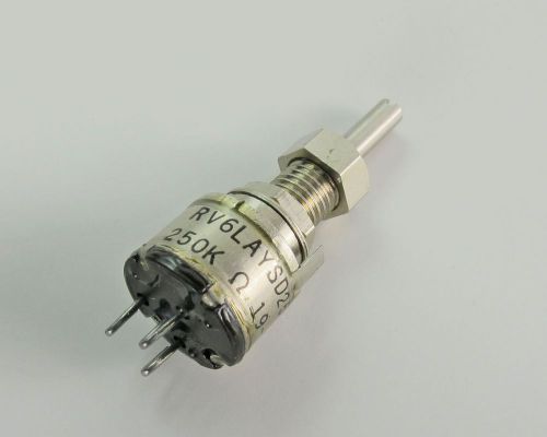 (25) clarostat rv6laysd254a conductive plastic potentiometer - rv6 0.5w 250kohm for sale