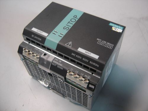 Siemens 6ep1436-3ba00 sitop power 20 power supply 3ac 400-500v to dc 24v/20a for sale