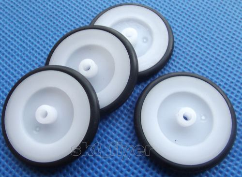 4pcs 25*3*2.4mm Rubber Car Tire Toy Pulley Wheels Model Robot Part for DIY