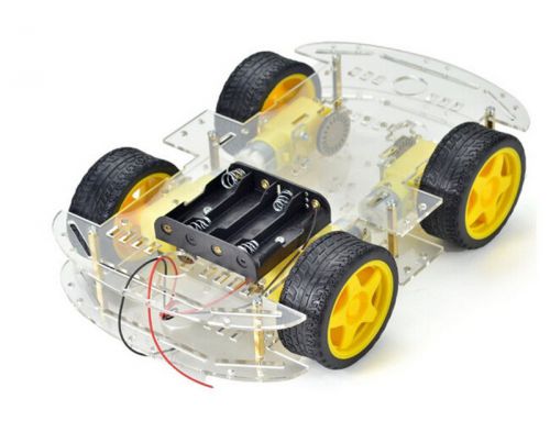 Great 4WD Robot Smart Car Chassis with Speed Encoder DC 3V5V6V for Arduin CA TB