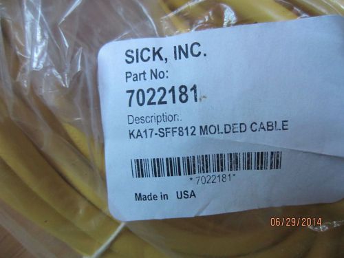 MOLDED CABLE KA17-SFF812 SICK INC