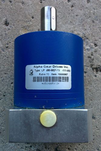 Alpha Gear Drives Inline gearbox speed reducer LP 090-MO1-10-111 10:1 Servo