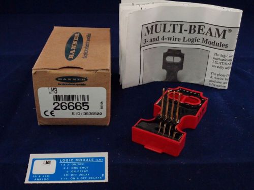 Banner multi-beam logic module lm3 26665 new in box for sale