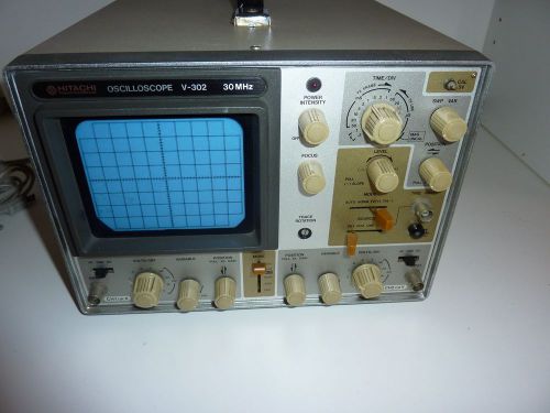 Hitachi V-302 30MHZ Oscilloscope TESTED Works