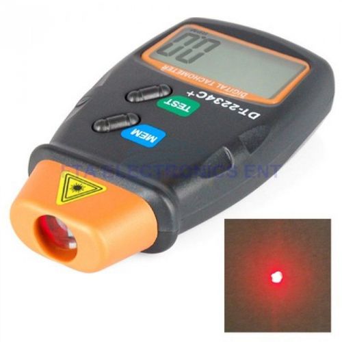 Digital lcd laser photo tachometer non-contact rpm meter measuring device tool for sale