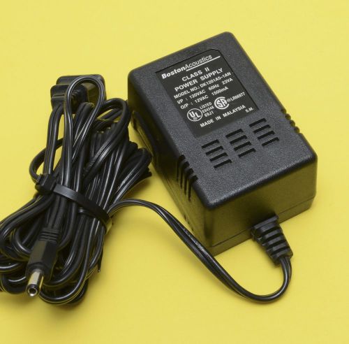 Boston acoustics power supply - model no. dk1201a5-1an class ii wall charger for sale