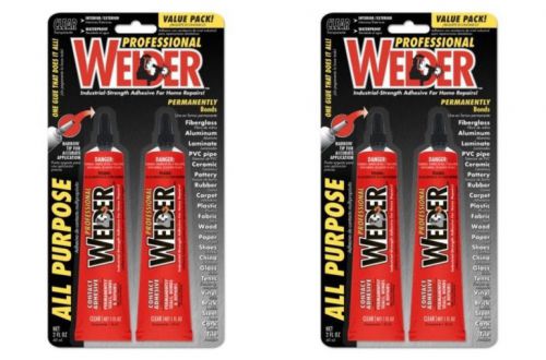 Homax group 730657 1 oz. welder all purpose adhesive  2 packs of 4 tubes for sale