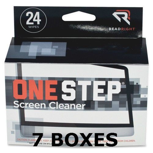 OneStep Screen Cleaner RR1209 (24 Wipes Per Box) NEW - Lot of 7 Boxes