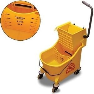 BOX Readi-Clean Bucket/Wringer - 9gal - Plastic - 1/ctn - mop bucket and wringer