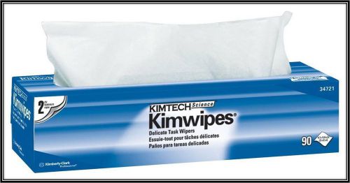 Delicate Task Disposable Wiper, White (15 Packs of 90) Kimtech Science Kimwipes