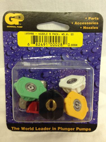 General pump quick coupler nozzle kit 105086 5 pack #5.0, qd for sale