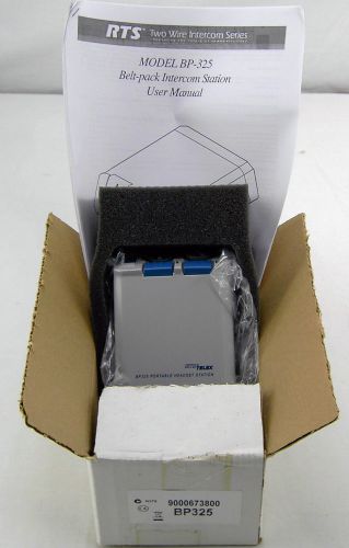 Telex bp-325 rts dual-channel binaural programmable beltpack [intercom] gray for sale