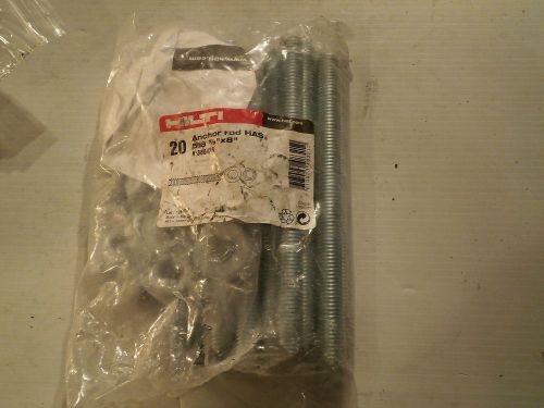 Pack fo 20: hilti anchor bolts 5/8&#034; x 8 1/2&#034;  part #385428 for sale