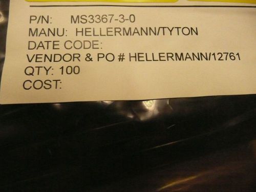 Hellermann Tyton MS3367-3-0 13.4&#034; Black 100/Pack