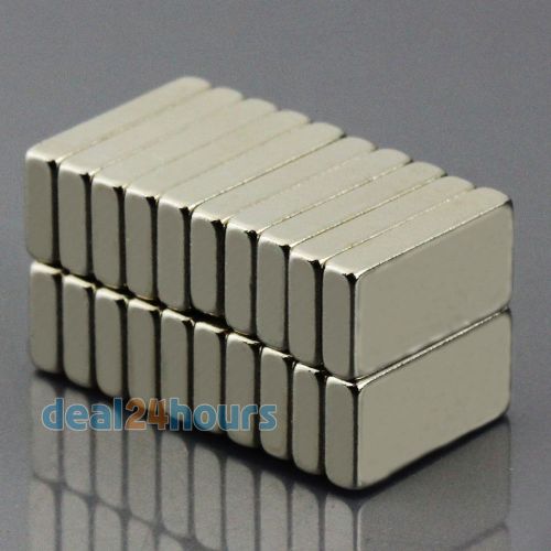 20pcs N50 Grade Small Block Cuboid Magnets 10mm x 5mm x 2mm Rare Earth Neodymium