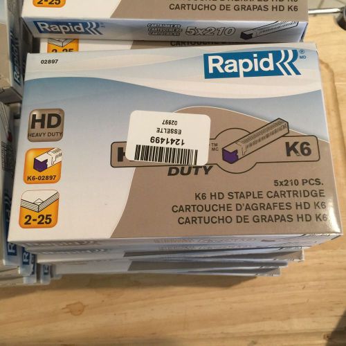2 boxes Rapid 02897 - K6 Staples for 02892 HD Stapler - 1050 Staples x 2