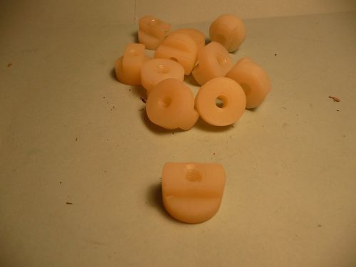11 NUTS, ROUND ARMY P/N 8514907NSN 4935-00-575-1866 NYLON,0.344 IN. DIA,0.219 IN