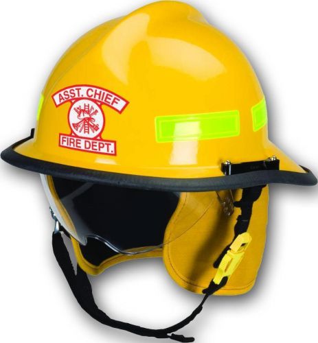 FIREFIGHTER HELMET DECALS FIRE HELMET Fronts - Arch Front Decal -  Asst. Chief