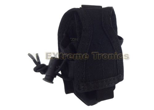 Condor black molle ma56 belt carabiner hhr radio holster pouch phone l/r antenna for sale
