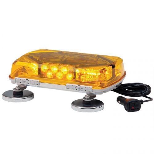 Whelen 11&#034; century mini bar warning light amber, mag mount for sale