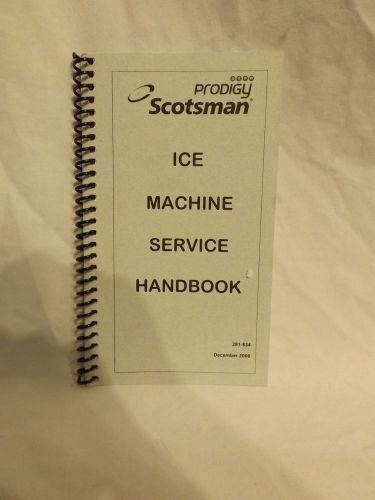 Scotsman Ice Machine Service Handbook 291-834 HVAC Reference Book Guide