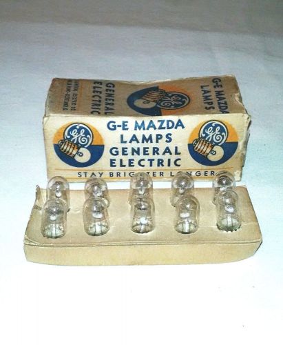 NOS G-E Mazda No.41 RADIO PANEL Miniature Light Bulb Lamps (10 new in box)