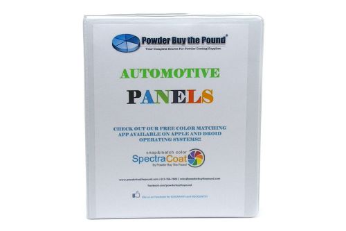 Powder Coating Sample Panel Book - Automotive Colors - 21 Sample Panels