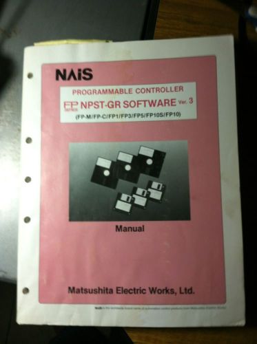 Nais matsushita plc fp series npst software version 3  manual 1996 for sale