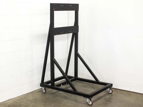 Black Rolling Cart Chassis 42&#034; x 30&#034; 63&#034;