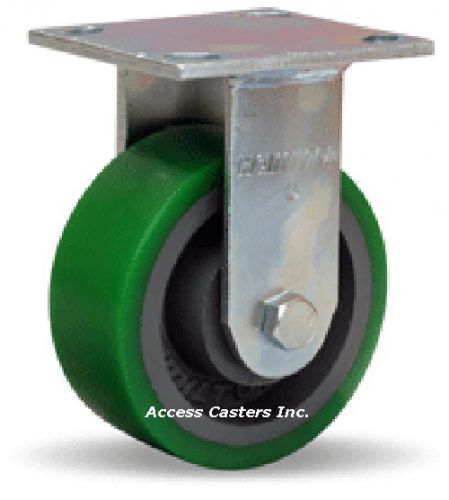R-525-db 5&#034; x 2&#034; hamilton medium duty rigid plate caster poly on cast iron wheel for sale