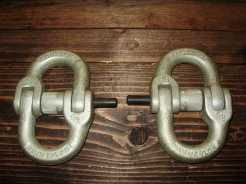 Cm hammerlok coupling links 5/8&#034; lifting chain connects lot of 2 free shipping for sale