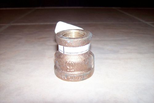 Brass reducer coupling fitting 3/4&#034; x 1/2&#034; fpt pipe threaded adapter #48933 for sale