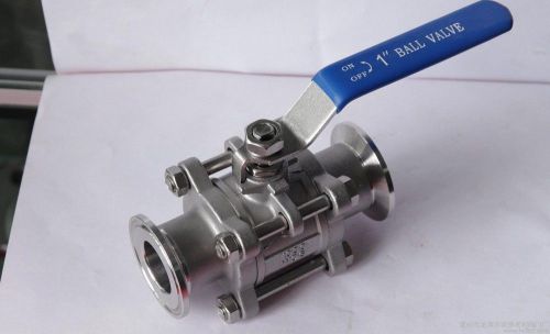 Sanitary stainless steel 3 Piece ball valve 1.5“ OD:38MM SS304 Triclamp SS304