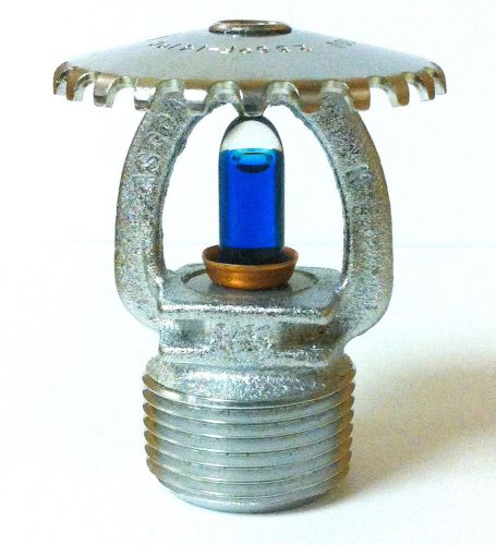 Fire Sprinkler Head Standard Response Chrome Upright  3/4&#034; NPT, 286*F Glass Bulb