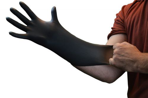 Black Nitrile Gloves Latex Free Powder Free Large 1 case 1000 gloves 5mil
